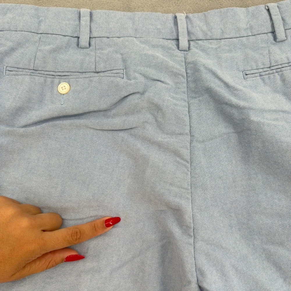 Polo Ralph Lauren Mens Classic Fit Oxford Shorts Light Blue Cotton Size 36 Golf
